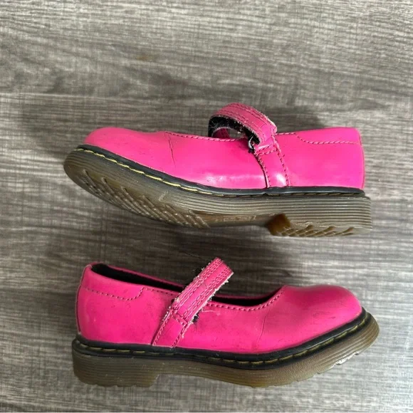 Dr. Martens TULLY Girls Pink Mary Jane Shoes Toddler Size 8 - Picture 5 of 8